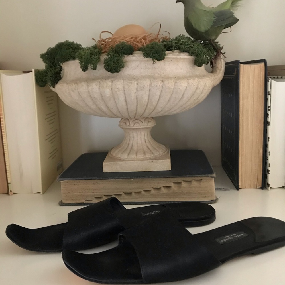 kate spade Black Slide Sandals